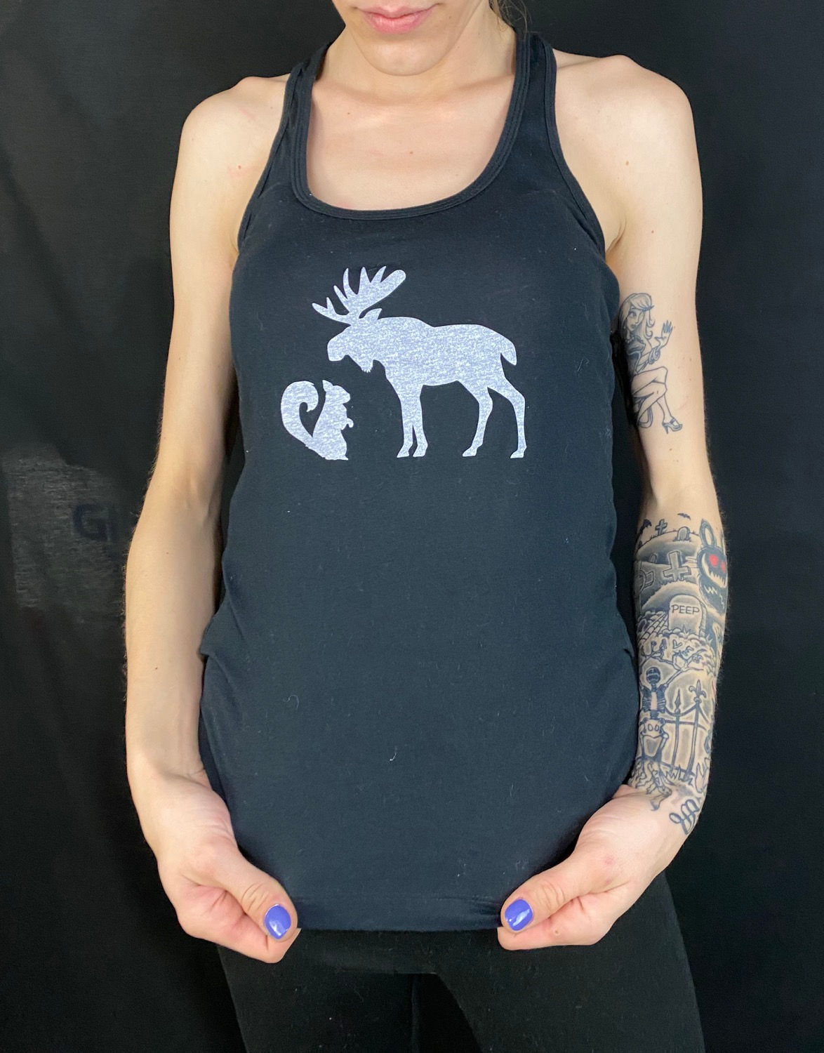 Moose and Squirrel Tank top