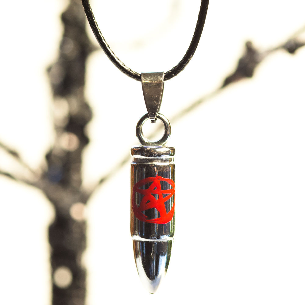 Devil's Trap Bullet Necklace