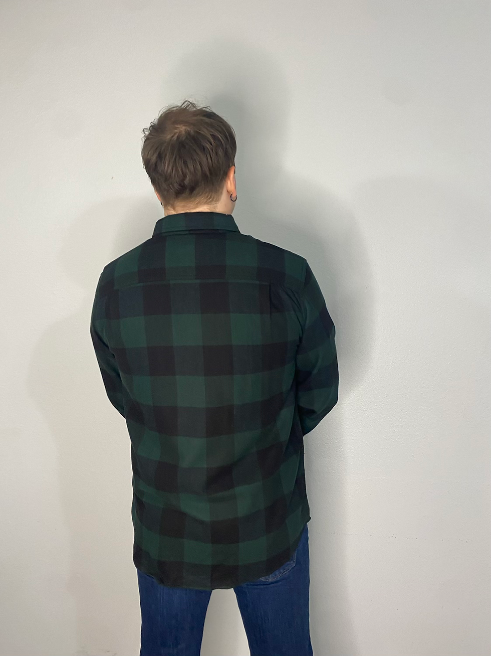 Thumbnail: Plaid Flannel Button Down Shirt Custom