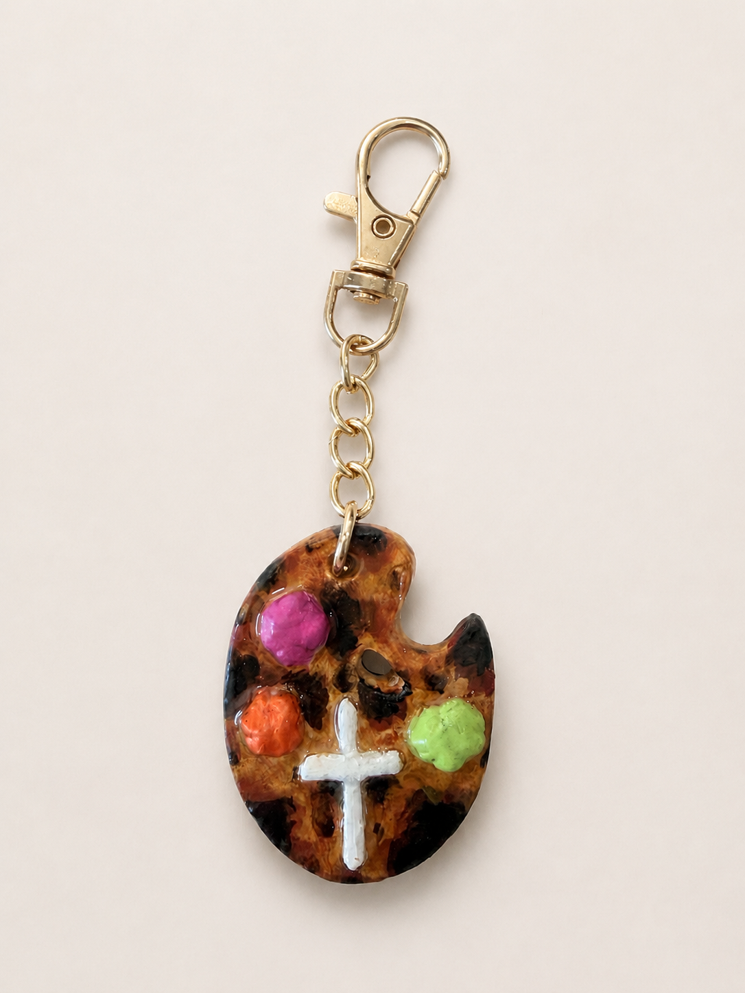 The Painted Prayer Palette Keychain