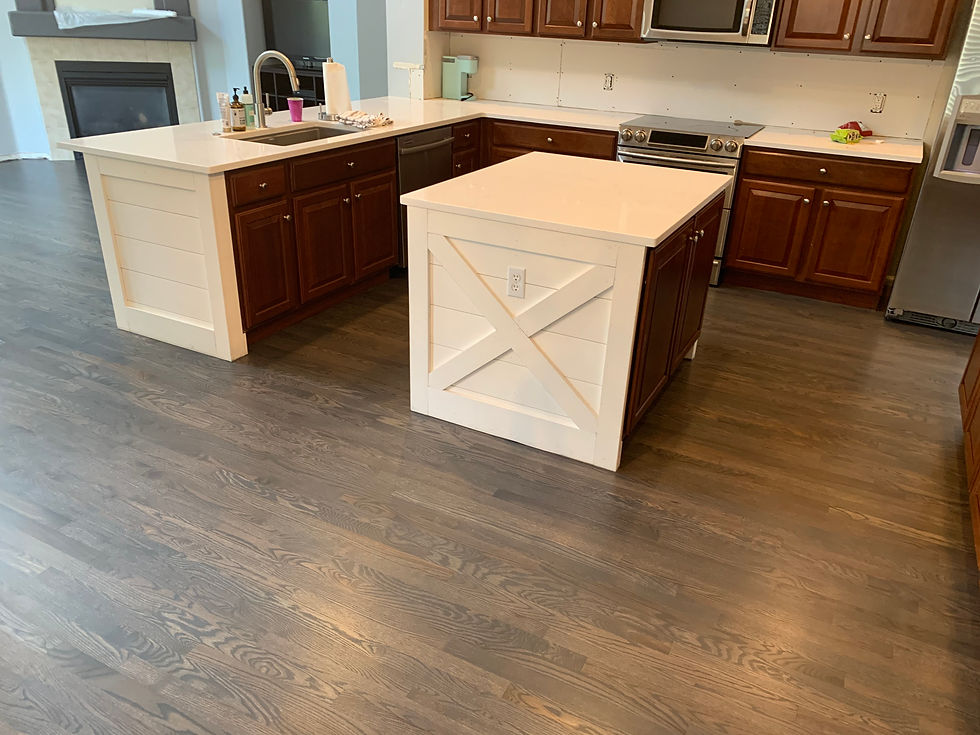 WOOD: RED OAK | STAIN: AGED BARREL