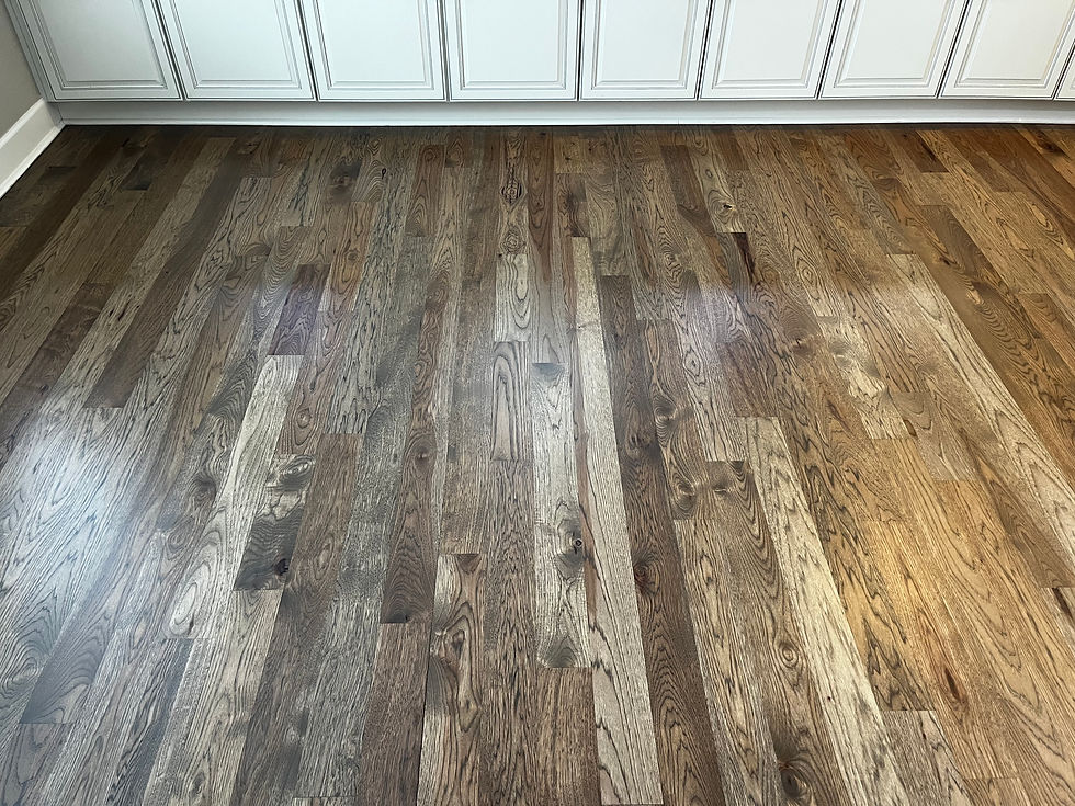 WOOD: HICKORY | STAIN: DARK WALNUT/CLASSIC GRAY MIX