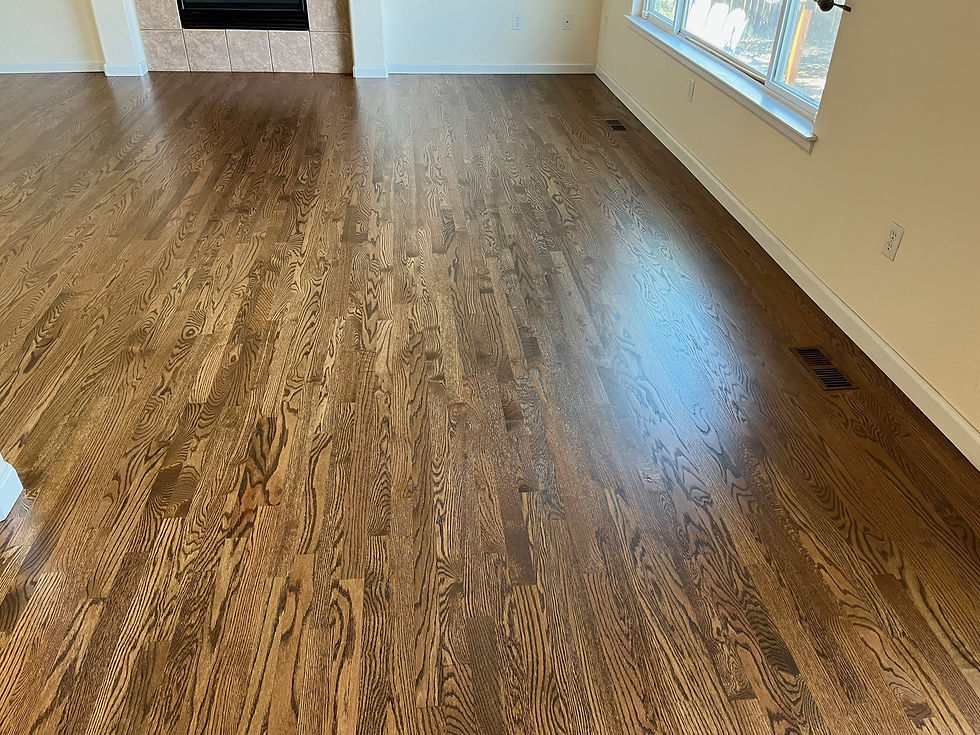 WOOD: RED OAK | STAIN: CHESTNUT
