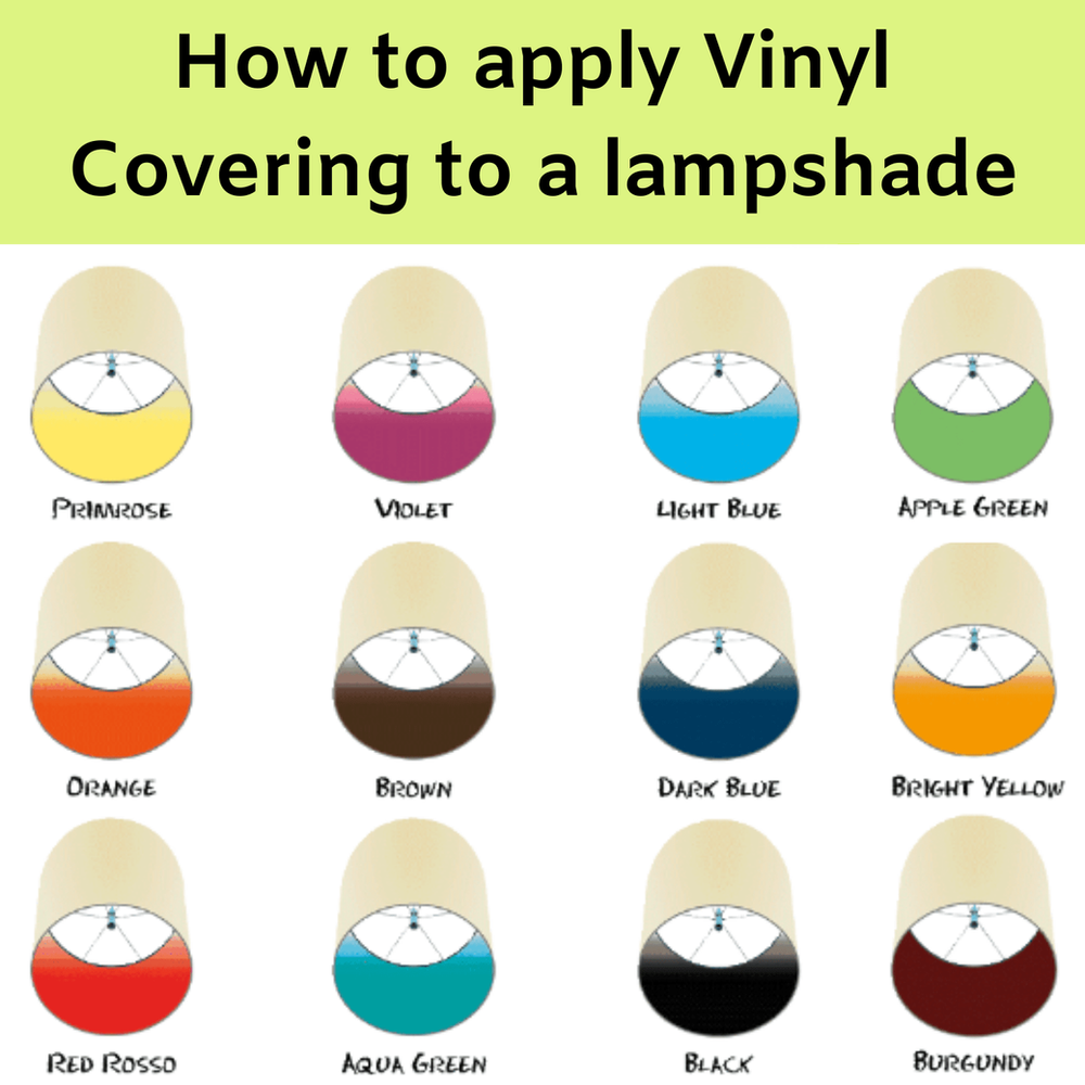 How to apply Vinyl Covering to a lampshade