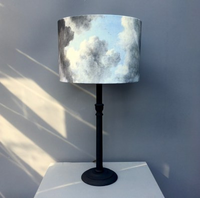 Dannells lampshade kit and lamp base as made by Kettle of fish Designs