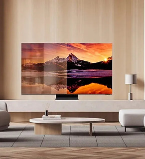 Samsung s95 OLED TV in a Living Room