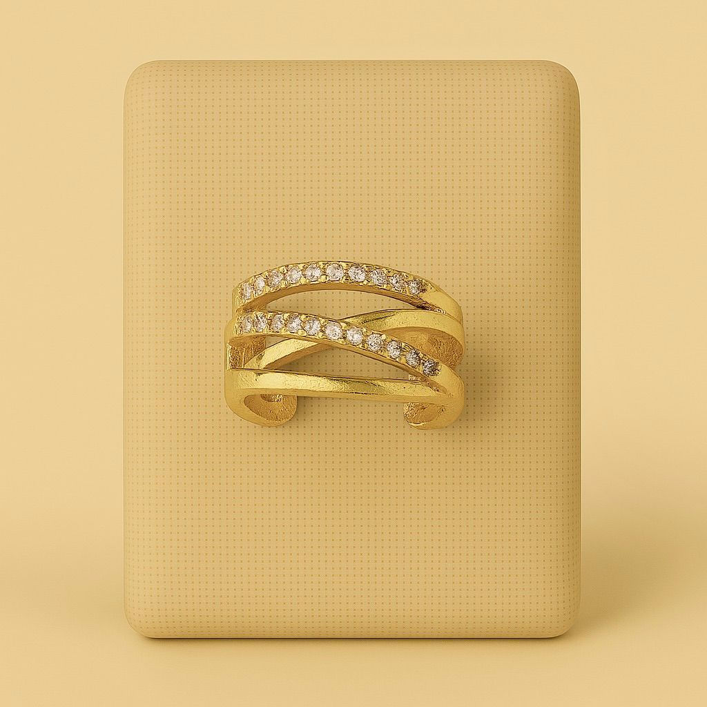 Piercing Entrelaçado Fake -Dourado