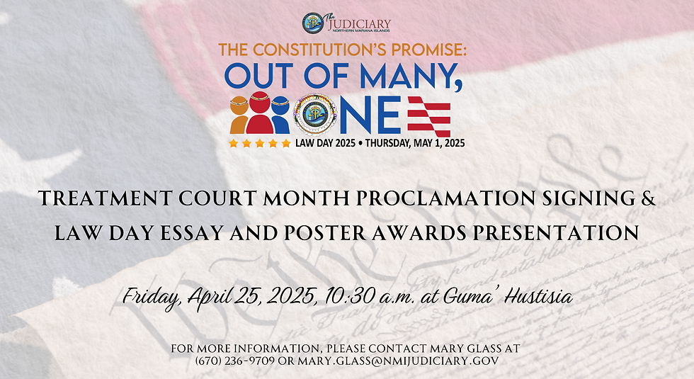 Treatment Court Month Proclamation Signing & Law Day Essay and Poster Awards Presentation