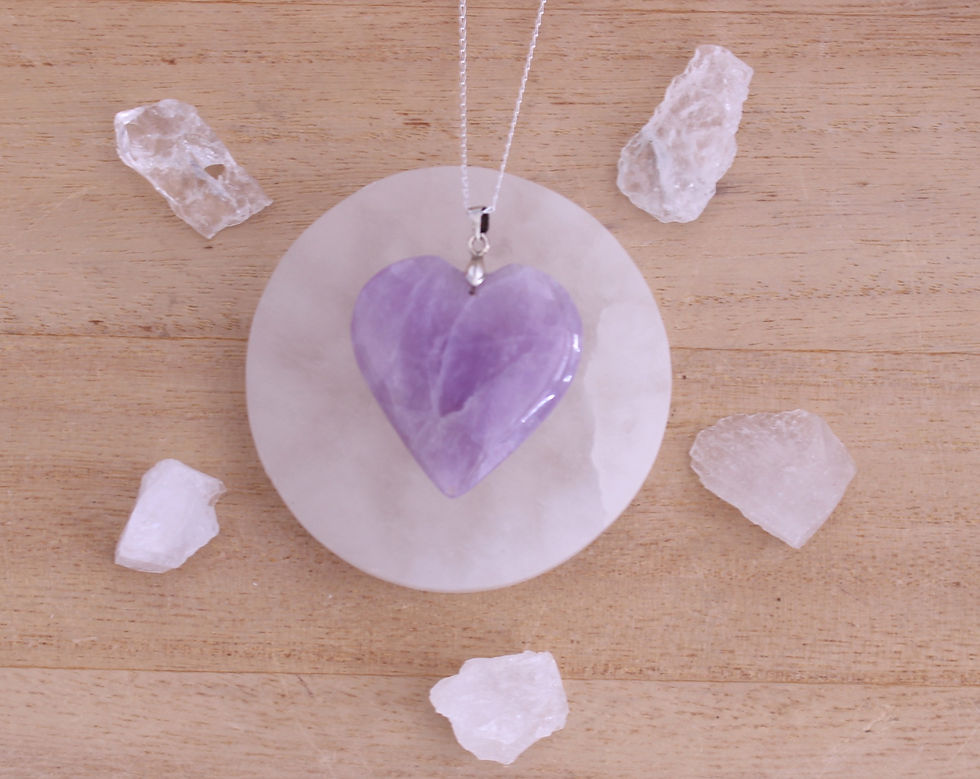 Pendentif coeur Améthyste