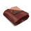 Thumbnail: Fleece Blanket — Warm Rust Abstract Marble Throw