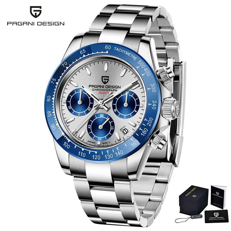 Thumbnail: PAGANI DESIGN 2026 NEW 1664 Meteorite Dial Men's Watches Luxury Sapphire Quartz 