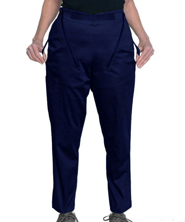 Thumbnail: Calça masculina de transferência com alças para facilitar a remoção de cadeirantes