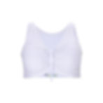 Sutiã AdaptWear com fechamento frontal fácil e argolas grandes, ideal para quem tem artrite ou baixa destreza.