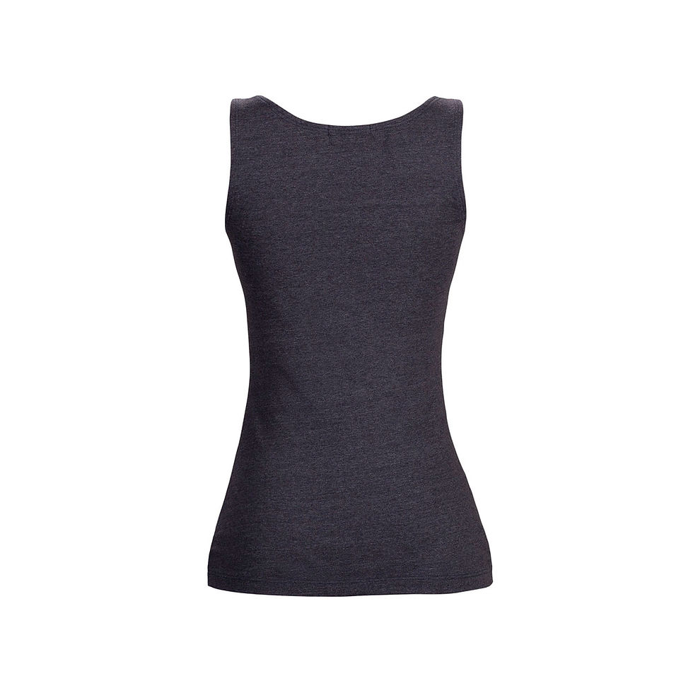 Miniatura: Regata AdaptWear feminina 100% algodão, peles sensíveis. Alças largas dão conforto, praticidade para o uso diário sem sutiã.