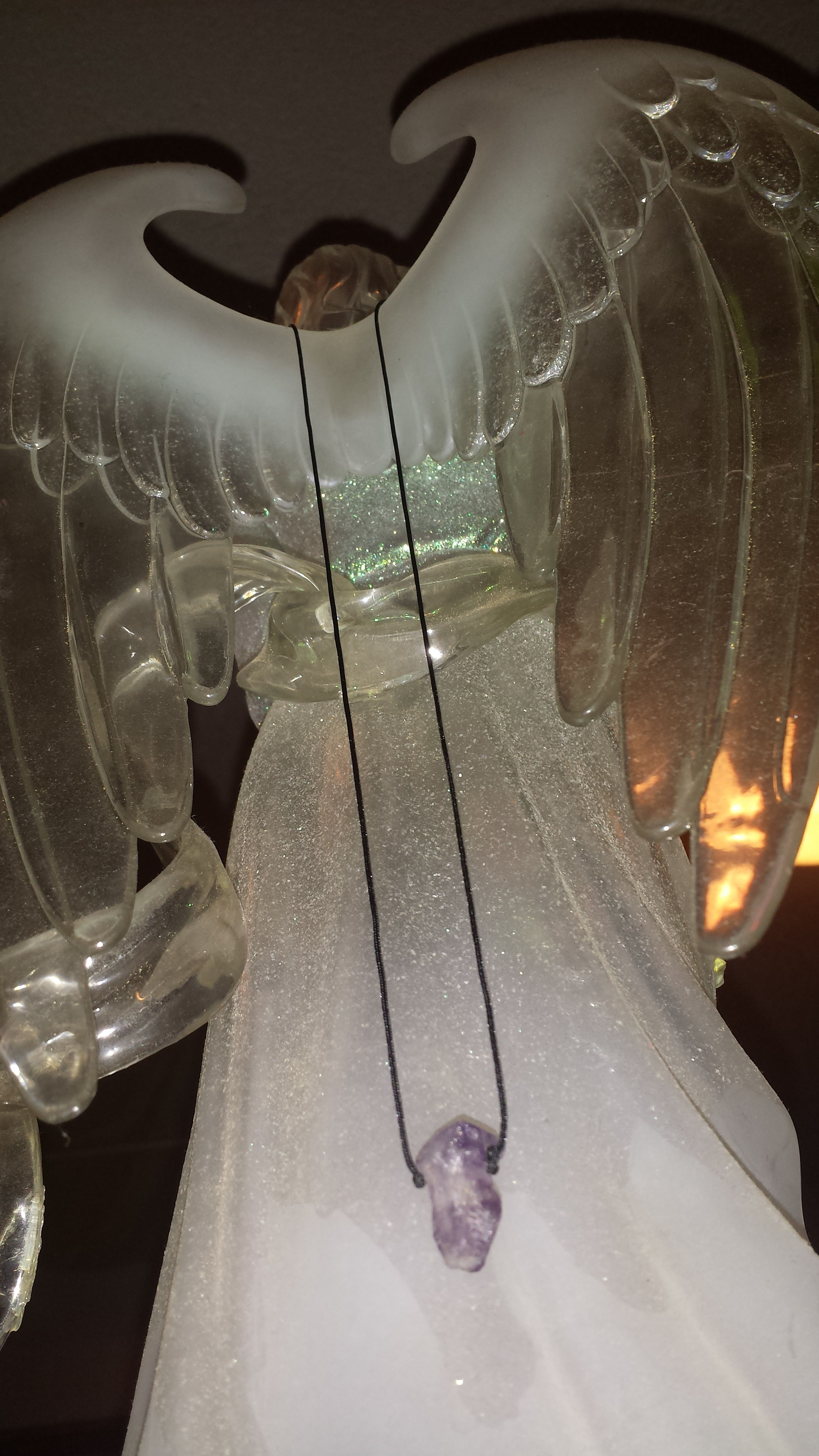 ArchAngel Zadkiel's Amethyst Crystal Pendant Necklace