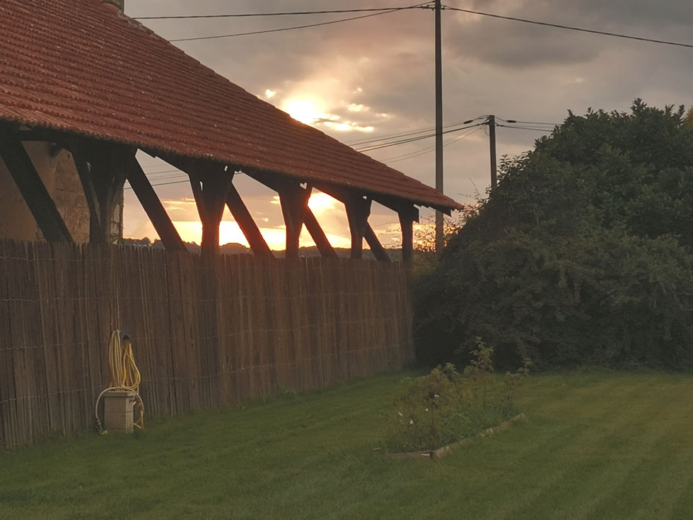 La Canolière au coucher de soleil