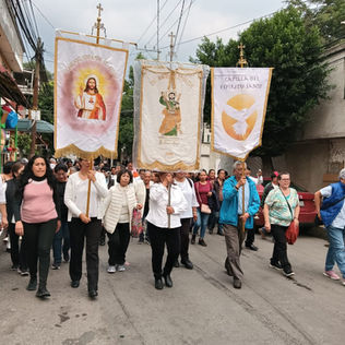 Celebracion del 32º aniversario aniversario de la parroquia de San Andrés Totoltepec