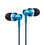 Thumbnail: EB250 Electro Painted Stereo Earphones with Mic – Blue