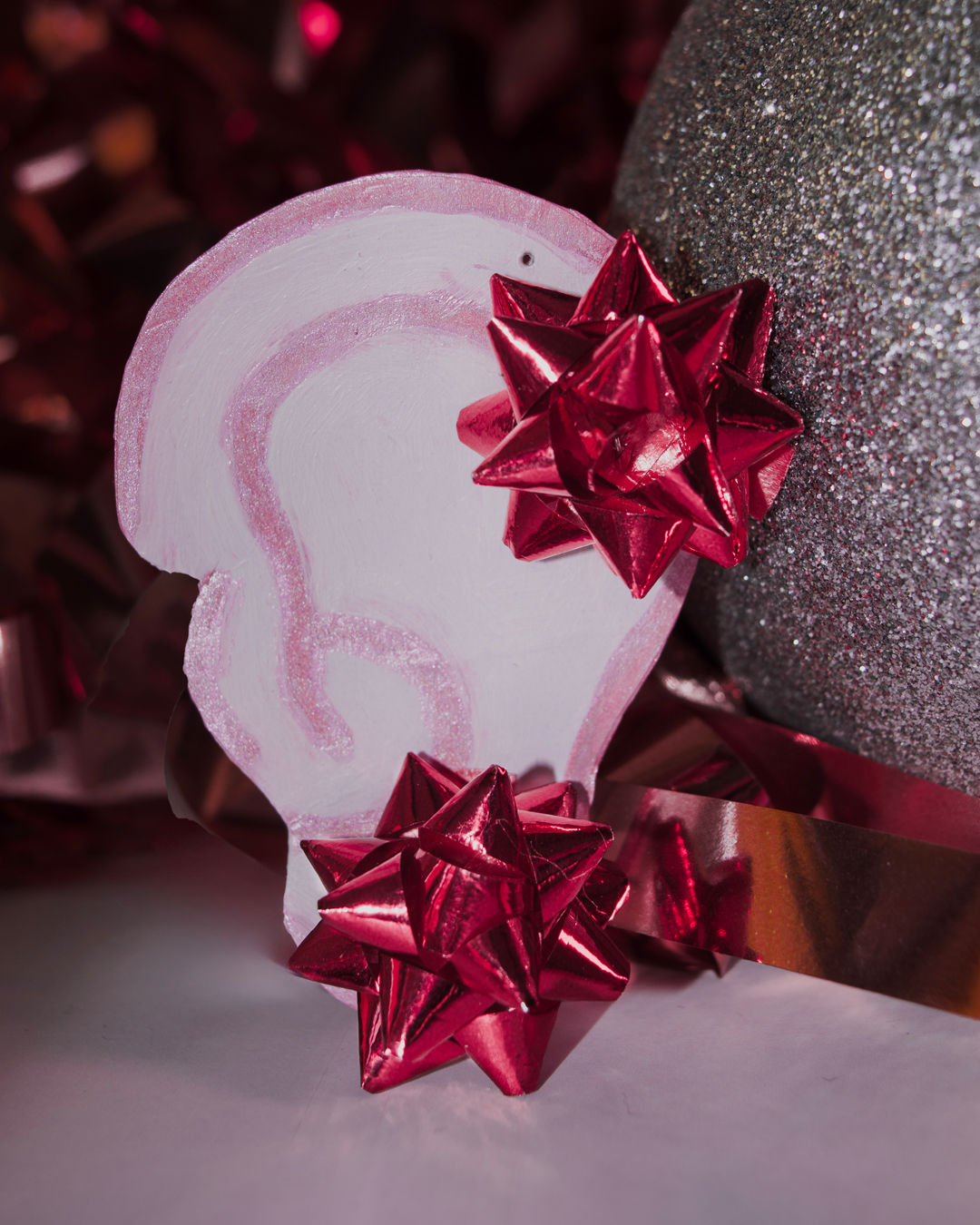 Pendientes Lazo de Envoltorio Rojo | ARL DISEÑODE AUTOR