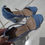 Miniatura: SANDALIA DE FESTA AZUL CHIBINSKI