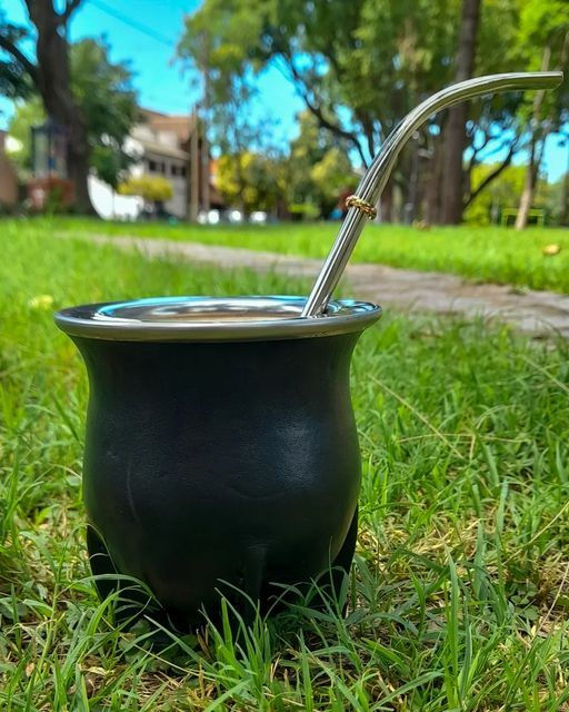 Miniatura: Mate Camionero calabaza + bombilla pico de loro acero inox