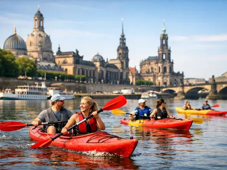 Elbe Gruppenausflug Dresden: Gemeinsam paddeln