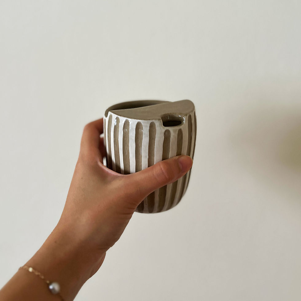 Thumbnail: handmade ceramic travel mugs - made in barcelona