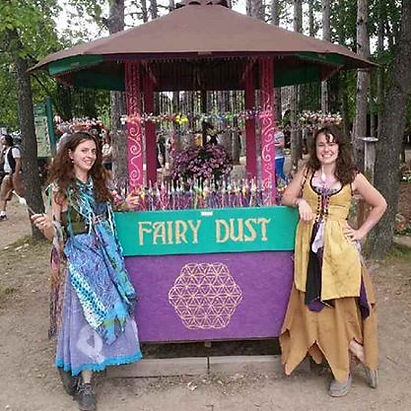 Crystal Dragon Fairy Dust Wand and Necklace Bottle Booth at The Michigan Renaissance Festival