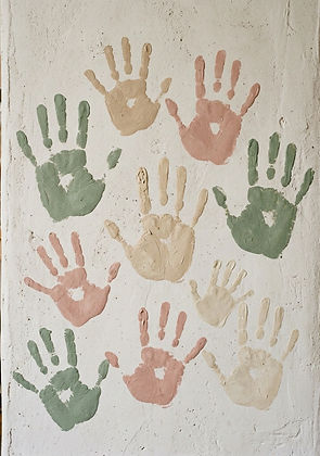 Paint handprints with muted colors like sage, blush and beige.jpg