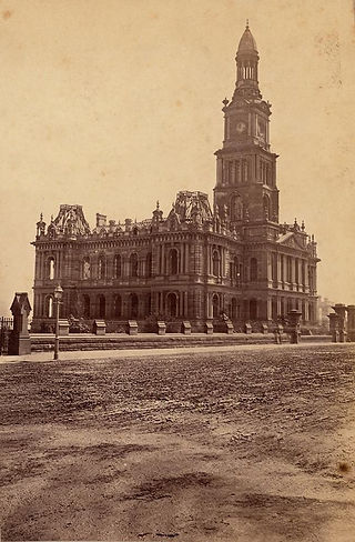 sydney town hall under construction