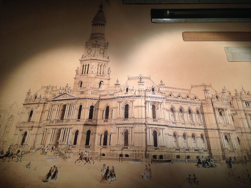 Town Hall Sydney drawing
