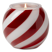 Candy Cane Swirl Candle Holder
