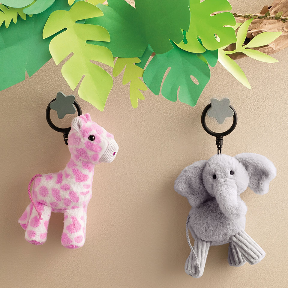 Genna the Giraffe & Ezra the Elephant Buddy Clips