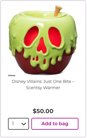 Disney Villains: Just One Bite – Scentsy Warmer