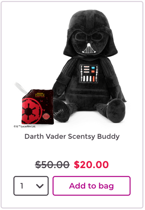 Darth Vader Scentsy Buddy