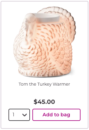 Tom the Turkey Scentsy Warmer