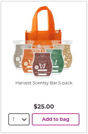 Harvest Scentsy Bar 5-pack