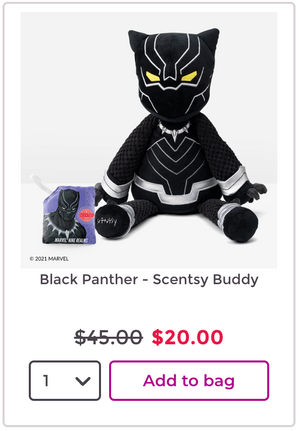 Black Panther - Scentsy Buddy