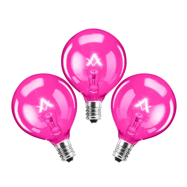 20-Watt Light Bulb 3-pack – Pink