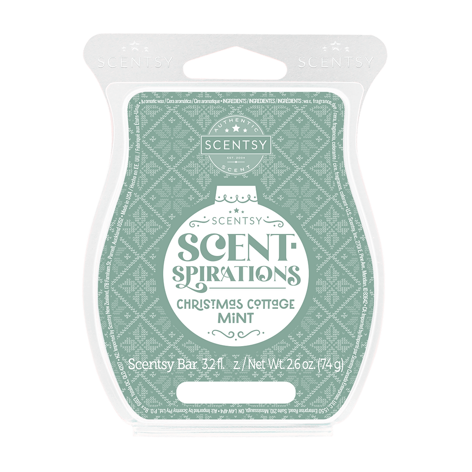 Christmas Cottage Mint Scentsy Bar