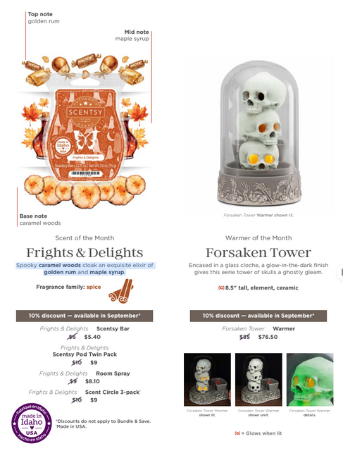 September 2025 Warmer & Scent of the Month
