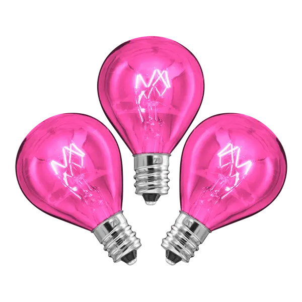 25-Watt Light Bulb 3-pack – Pink