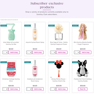 New & exclusive products for Scentsy Club subscribers. Start your subscription now!