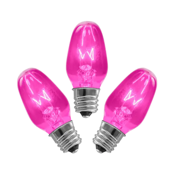 15-Watt Light Bulb 3-pack – Pink