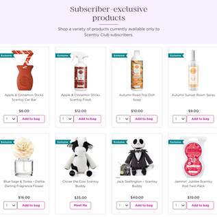 New & exclusive products for Scentsy Club subscribers. Start your subscription now!