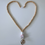 Thumbnail: Stacked Books Wooden Lanyard (Gold Clasp)