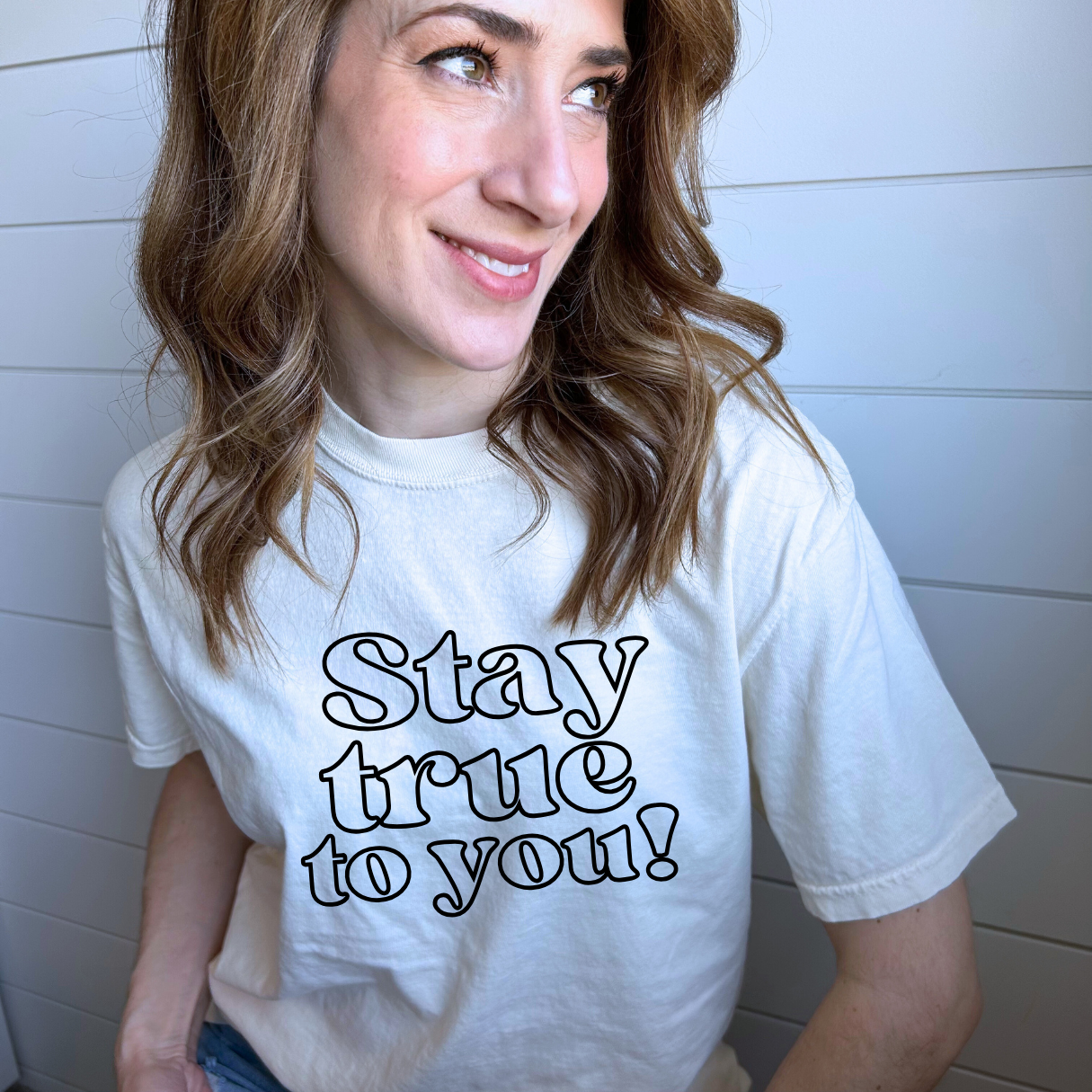 Ivory "Stay True To You" T-Shirt