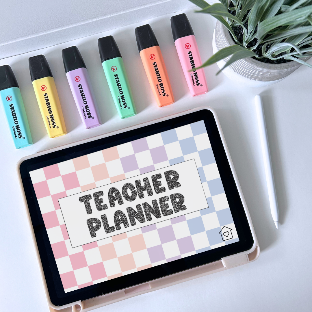 Checkered 26/27 Digital Teacher Planner