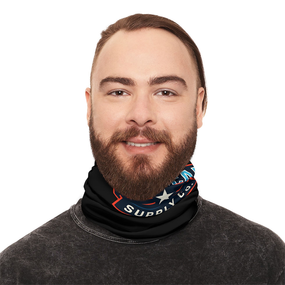 Thumbnail: American Motor Neck Gaiter — Retro Muscle Car USA Face Mask