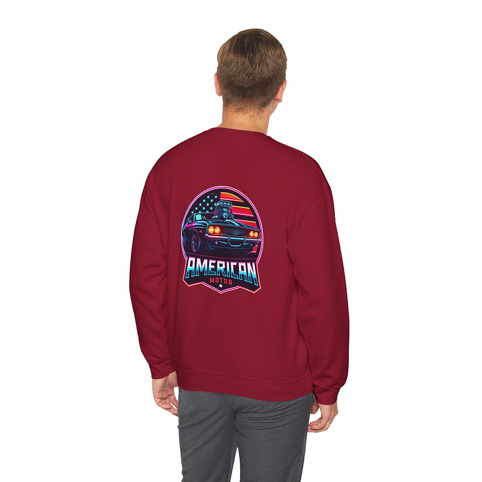 Thumbnail: Crewneck Sweatshirt — American Motor Vintage Car Graphic